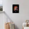 Kleurrijke leeuw in graffiti stijl tuinposter los doek klein -sfeer8
