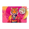 Tijger - Kimono - Planten - Roze Placemat vinyl groot -zzzproduct_Kitchenyeah-website