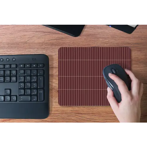 Lijnen - Patroon - Bordeaux muismat rubber klein 262 -toetsenbord