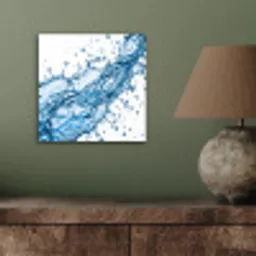 Spash - Water - Blauw aluminium wit klein -sfeer2