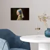 Meisje met de parel - Schilderij - Oude meesters - Vermeer poster papier klein -sfeer3