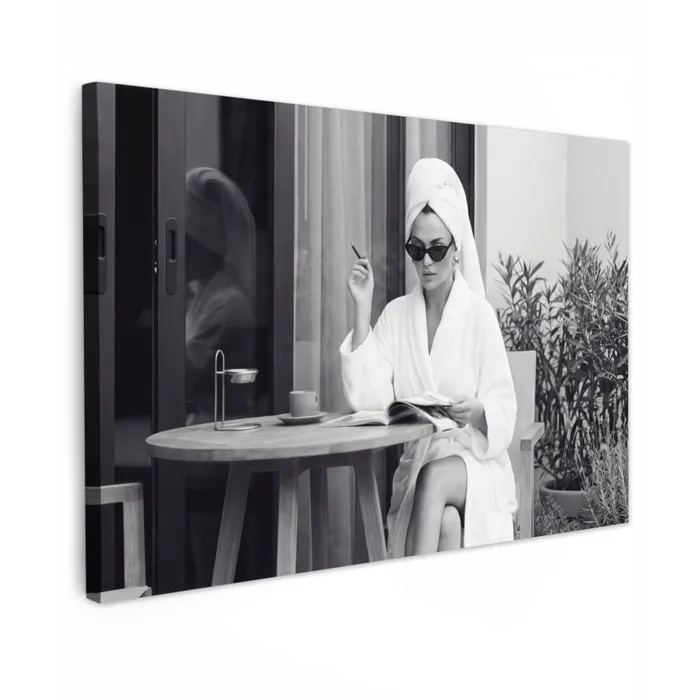 Modern - Vrouw - Zwart - Wit canvas 2cm klein -z3d