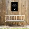 Geluk is het enige wat zich verdubbelt - Spreuken - Quotes Tuinposter op houten frame 2 cm dik klein -sfeer4