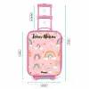 Regenboog - Patroon - Pastel Kinderkoffer - Roze klein -productfoto_formaten