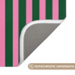 Verticale strepen - Groen - Roze Badmat klein 997 -USP_AntislipDE