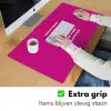 Focus on the good - Roze - wit Muismat XXL klein -sfeer3