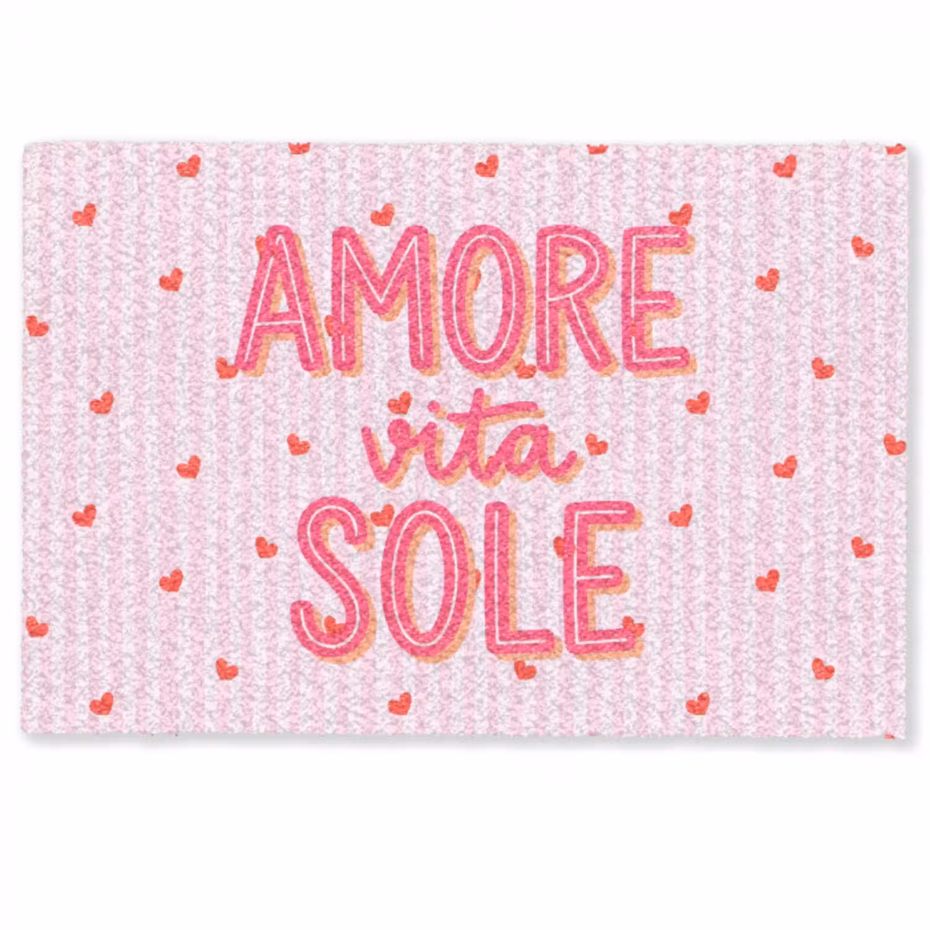 Amore vita sole - Roze - Hartjes Deurmat klein -zkaufland3d