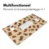 Pinda's - Patroon - Beige Muismat XXL klein -sfeer4
