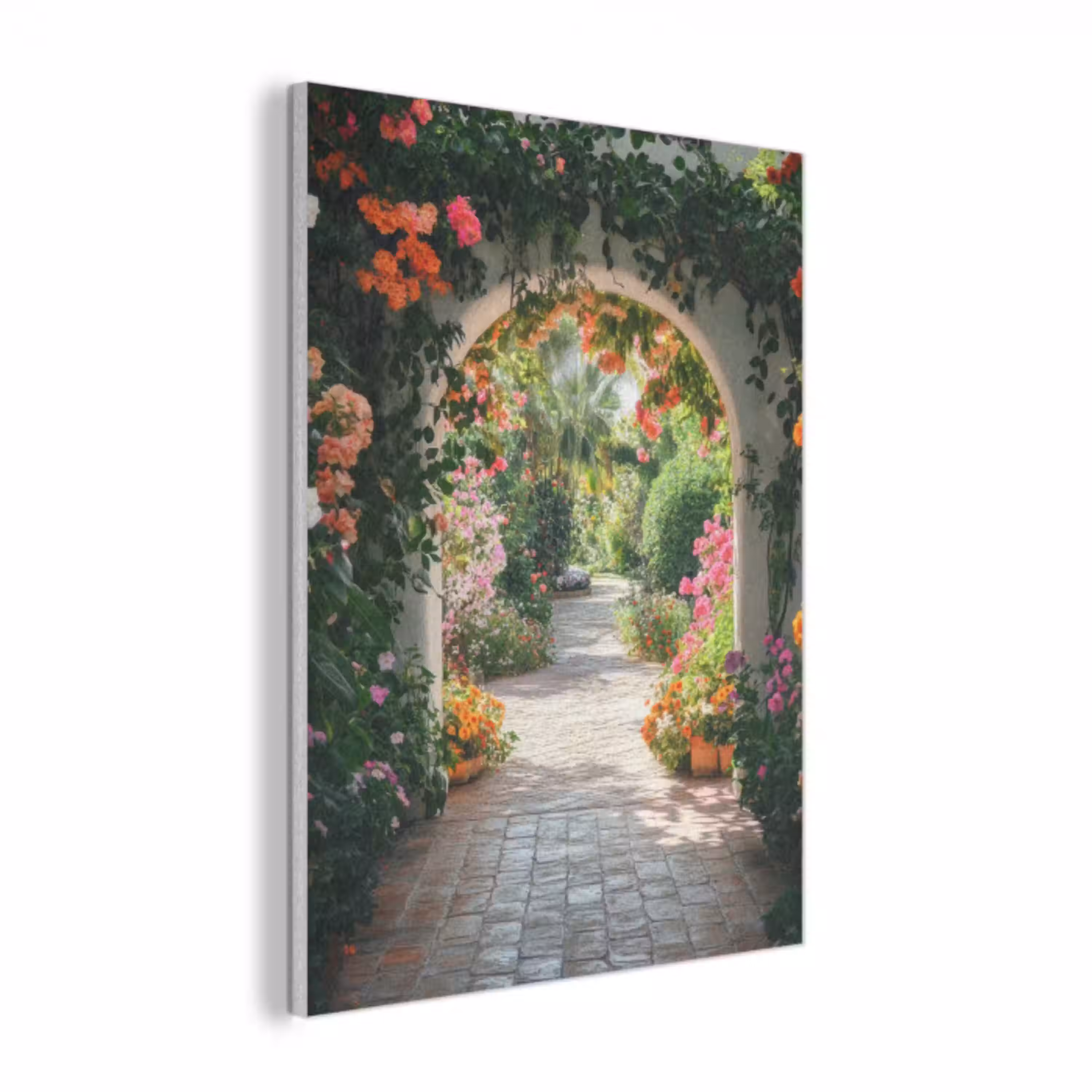 Doorkijk - Bloemen - Natuur - Bloementuin PET vilt klein -3d