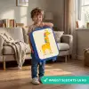 Giraffe - Dier - Kleurrijk Kinderkoffer - Blauw klein -sfeer2_NL
