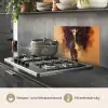 Giraf - Bruin - Abstract - Geschilderd keuken achterwand spatscherm klein -usp_DE