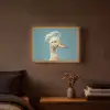 Eend - Koksmuts - Cute - Vogel Light Box met batterij (Wandlamp) middel -sfeer4