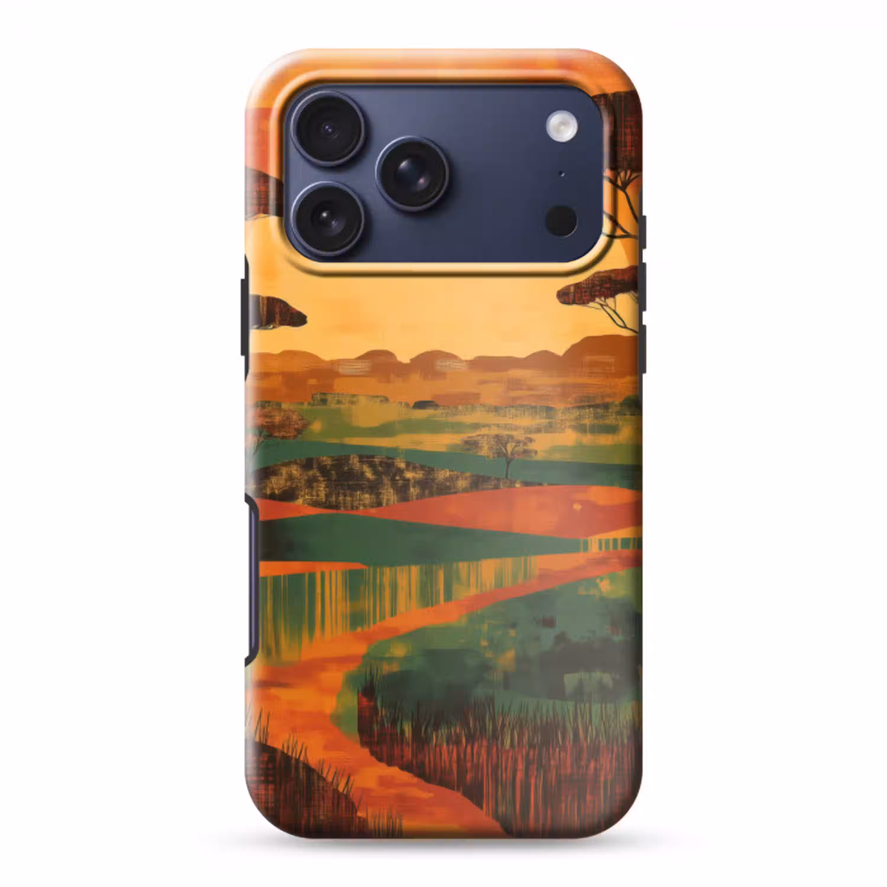 Landschap - Afrikaans - Zon Toughcase MagSafe Apple iPhone 17 Pro Max klein -3d