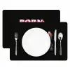 Quote - Regenboog - Roze - Zwart Placemat vinyl groot -zzsfeer2_Kitchenyeah-website