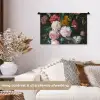 Stilleven met bloemen in een glazen vaas - Schilderij van Jan Davidsz. de Heem Wandkleed katoen klein -sfeer1