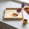 Hoed - Minimalistisch - Schaduw - Beige Dienblad Rechthoek middel -sfeer2