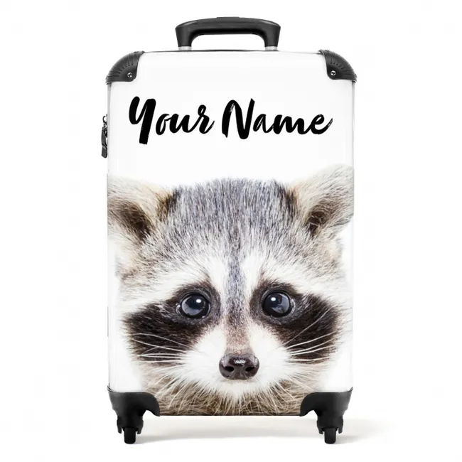 Rachid Racoon NBS - Handbagage koffer - Kinderen Unisex middel -productfoto_recht