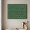 Geometrisch - Patroon - Groen Textielframe zwart klein 947 -sfeer2