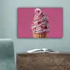 Softijs - Edelstenen - Roze - Hoorntje canvas 2cm klein -sfeer4