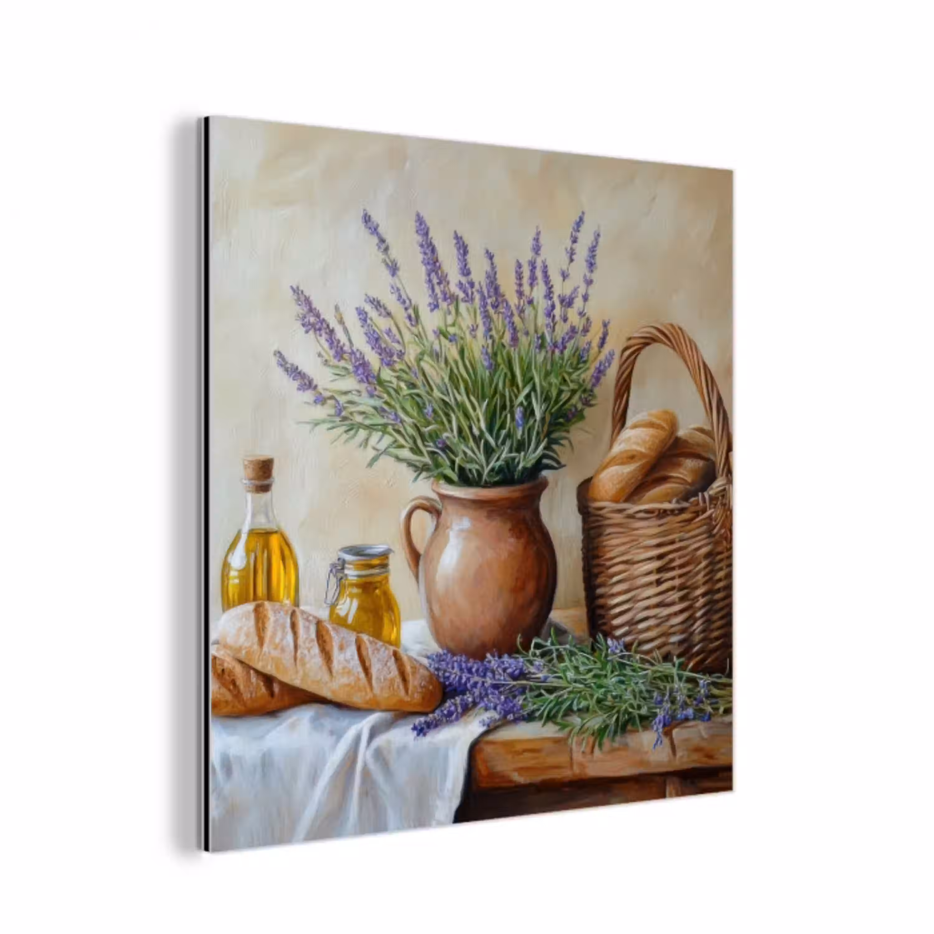 Lavendel - Brood - Stilleven aluminium wit klein -3d