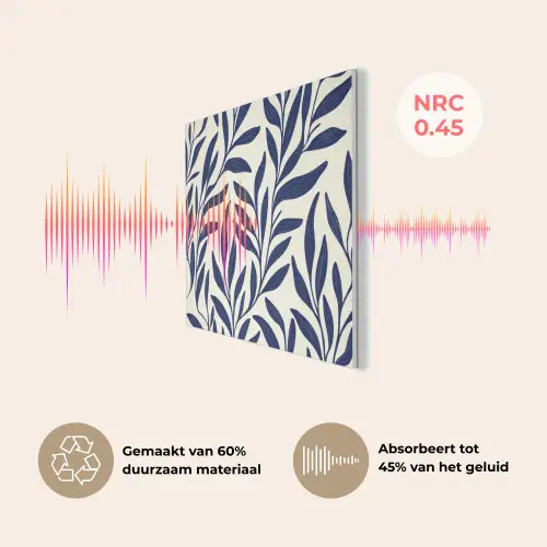 Bladeren - Klimop - Donkerblauw PET vilt klein -USP_NL
