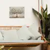Boom - Beige - Goud - Verflook - Grijs tuinposter los doek klein -sfeer7