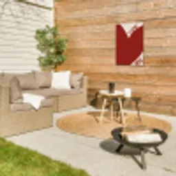 Loveyou - Rood - Hart Tuinposter op houten frame 2 cm dik klein -sfeer2