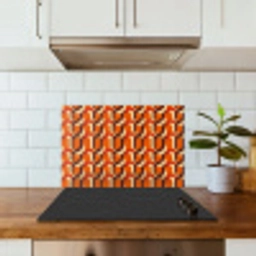 Retro - Modern - Kleurrijk keuken achterwand spatscherm klein 900 -sfeer2