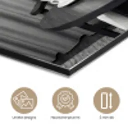 Vrouw - Bubbels - Zwart - Wit aluminium wit klein -closeup_NL