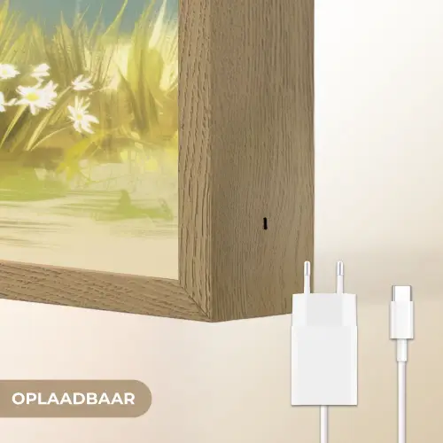 Schaap - Weide - Groen Light Box met batterij (Wandlamp) middel -USP_websiteoplaadbaarNL