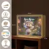 Beer - Vlinders - Bos - Fairy Light Box met batterij (Wandlamp kind) middel -USP_websiteoverzichtNL