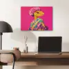 Hagedis - Bloemen - Roze - Kimono PET vilt klein -sfeer5