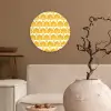 Patroon - Motief - Geel Wandcirkel kunststof plaat 5mm dik klein 188 -sfeer1