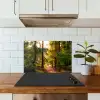 Bos - Pad - Bomen - Groen - Zon - Natuur keuken achterwand spatscherm klein -sfeer2