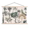 Retro - Jungle - Natuur - Dieren textielposter latten blank klein -3d
