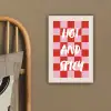 Hot - Spicy - Geruit - Rood canvas 2cm klein -sfeer3