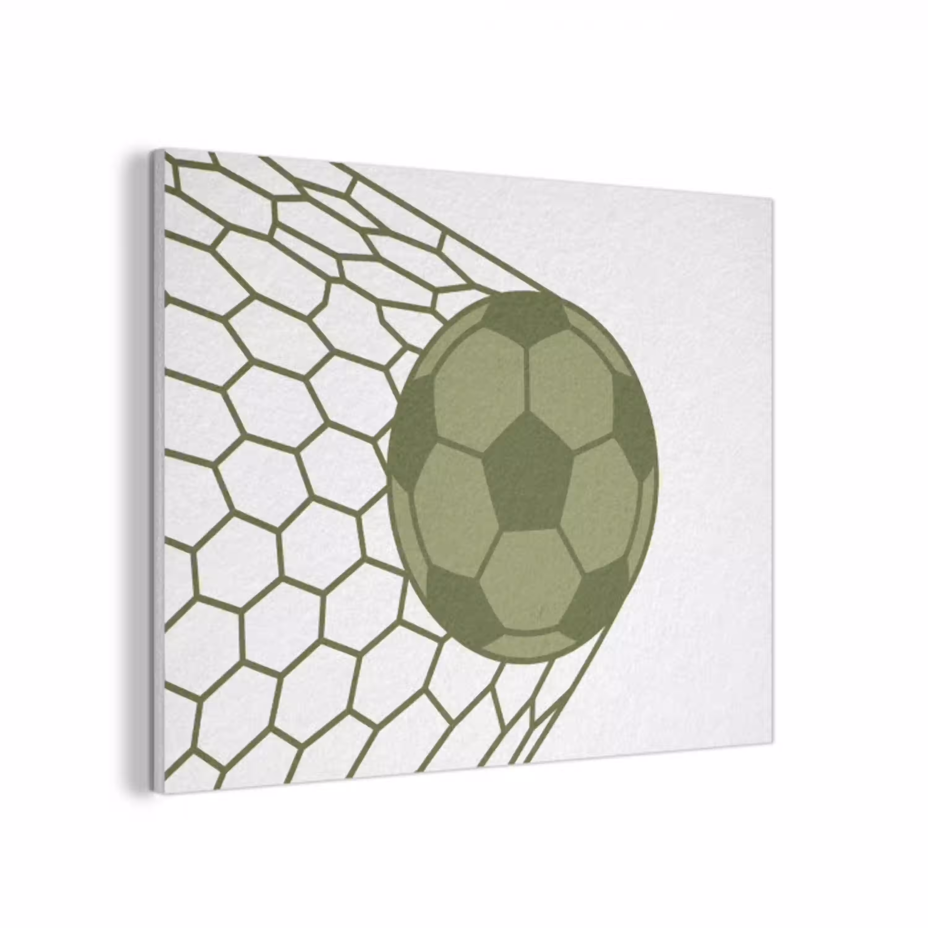 Voetbal - Goal - Sport - Groen PET vilt klein -3d