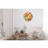 Schijfjes - Fruit - Oranje - Mozaïek Wandcirkel aluminium klein -woonkamer