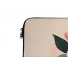 Vaas - Bloemen - Vlinder - Rood laptophoes neopreen klein -detail