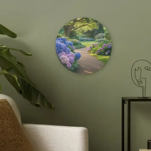 Hortensia- Park - Pad Akoestische PET Vilt - Rond klein -sfeer2