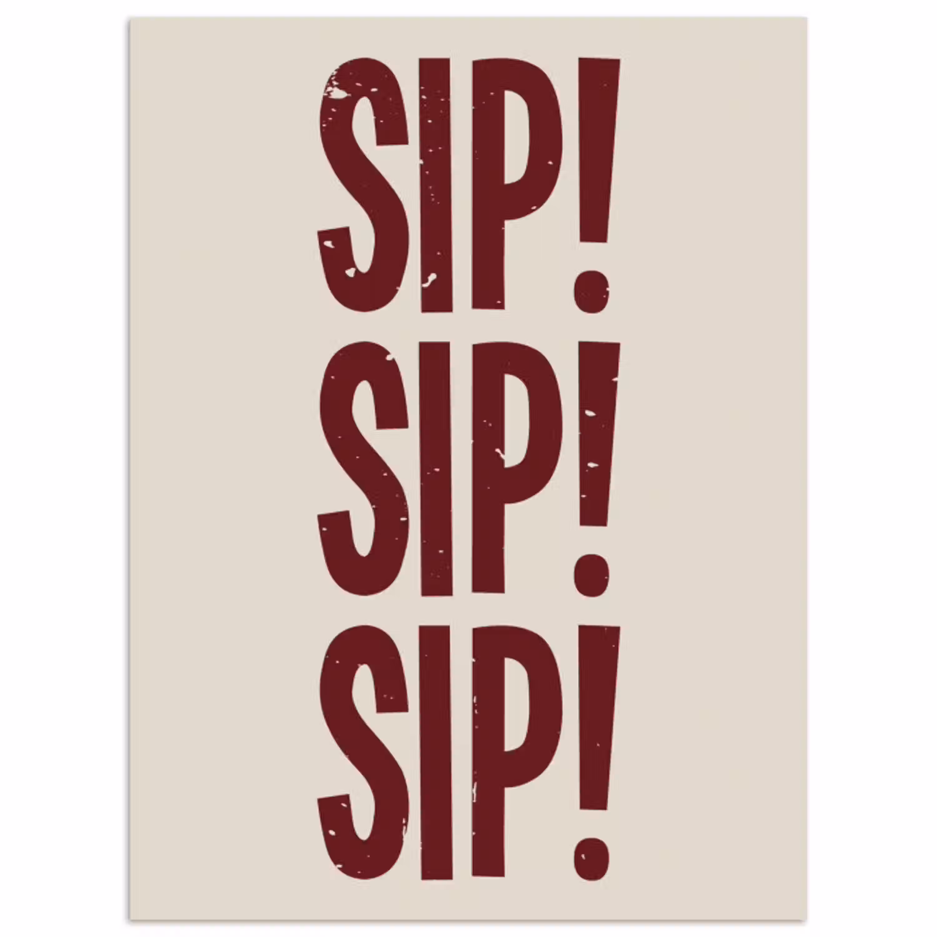 Japandi - Vintage - Decoratie - Rood poster papier klein -3d