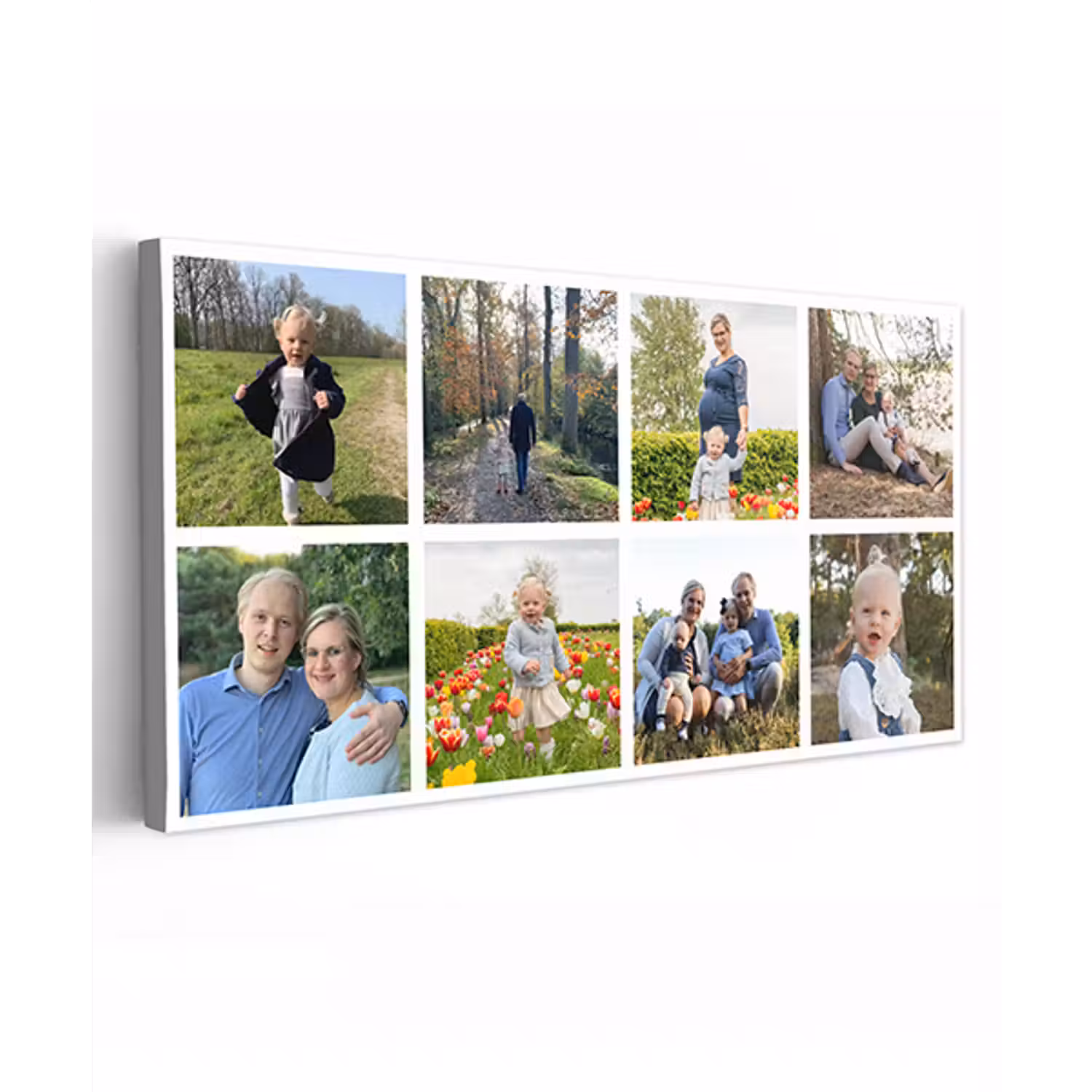 Canvas collage - Liggend - 8 foto's