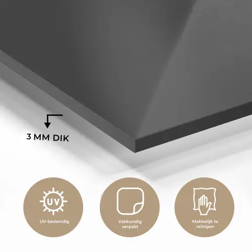 Beton - Zwart - Grijs - Structuur - Industrieel plexiglas 5mm klein -sfeer2