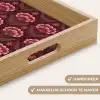 Bloemen - Waaier - Paars Dienblad Rechthoek middel 911 -USP_HandgreepNL