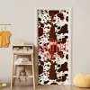 Koeienprint - Limited edition - Rood deurposter klein -sfeer4