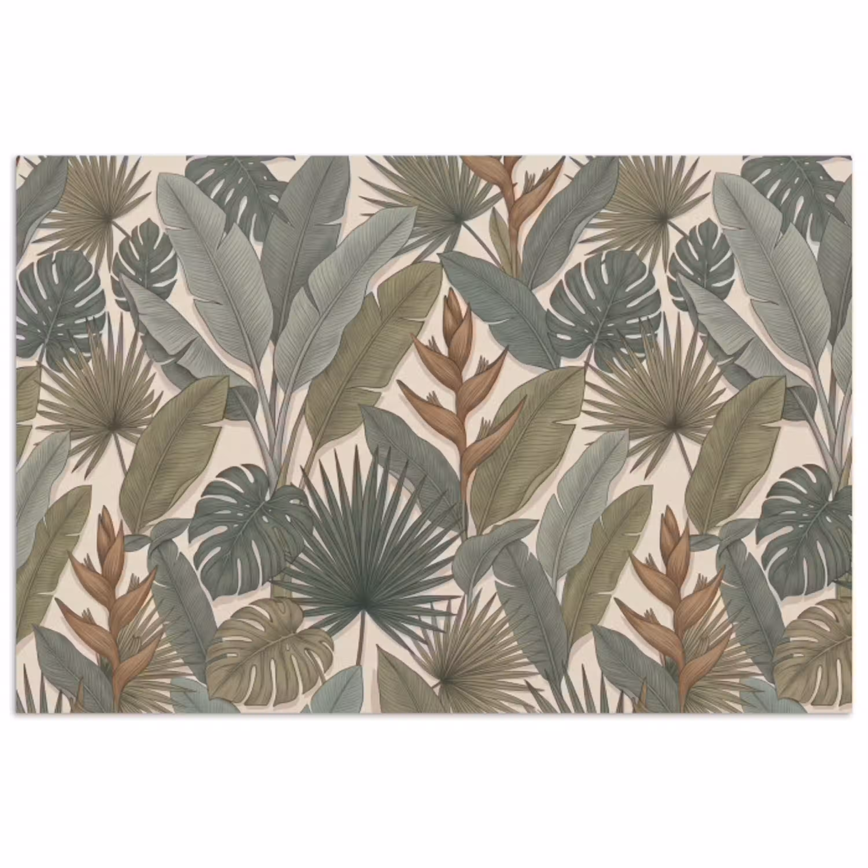 Planten - Tropisch - Natuur - Illustratie - Groen poster papier klein -3d