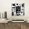 Vormen - Gezocht - Zwart - Abstract aluminium wit klein -sfeer1