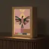 Illustratie - Vogel - Vlakken - Kleurrijk Light Box met kabel (Tafellamp) klein -z3d_website