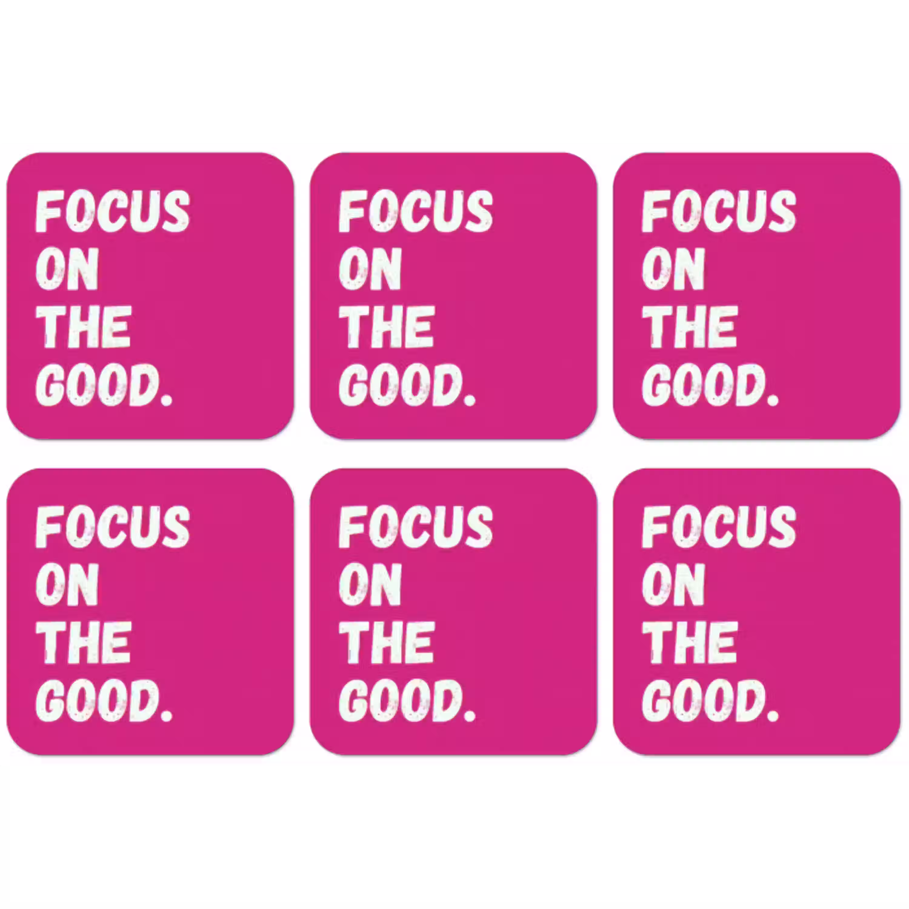 Focus on the good - Roze - Simple onderzetter kurk middel -zkaufland3dotto