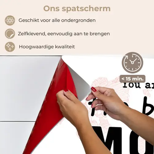 Quotes - You are the best mom in the world - Spreuken - Mama keuken achterwand spatscherm klein -spatscherm_NL